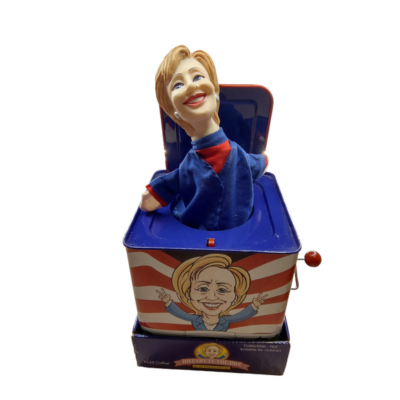 Hillary-in-the-Box 2008 Pop Art Creations Hillary Clinton Novelty - Picture 3 of 11